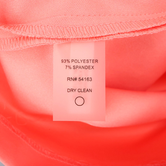 Tommy Hilfiger Dress Plus Size 22W Salmon Pink Stretch Knit Zip Flutter Sleeve - Picture 13 of 13